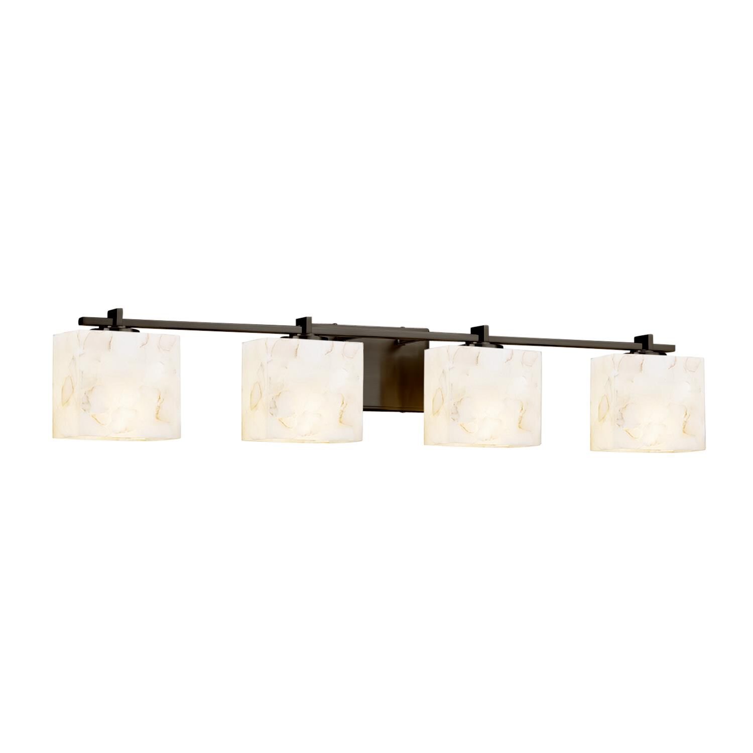 Alabaster Rocks! 35 Inch 4 Light Bath Vanity Light by Justice Design Group
