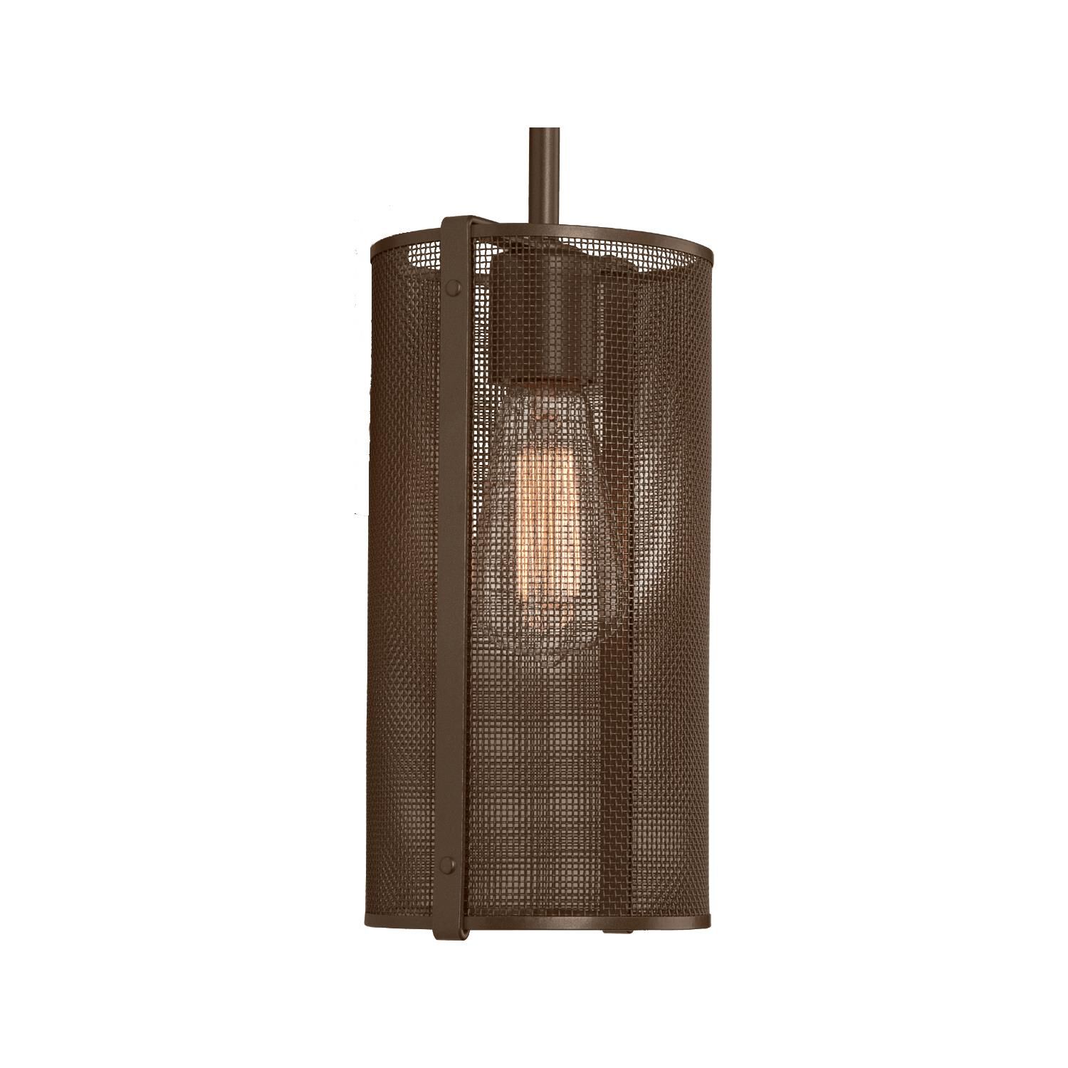 Shown in Flat Bronze finish and No Glass glass