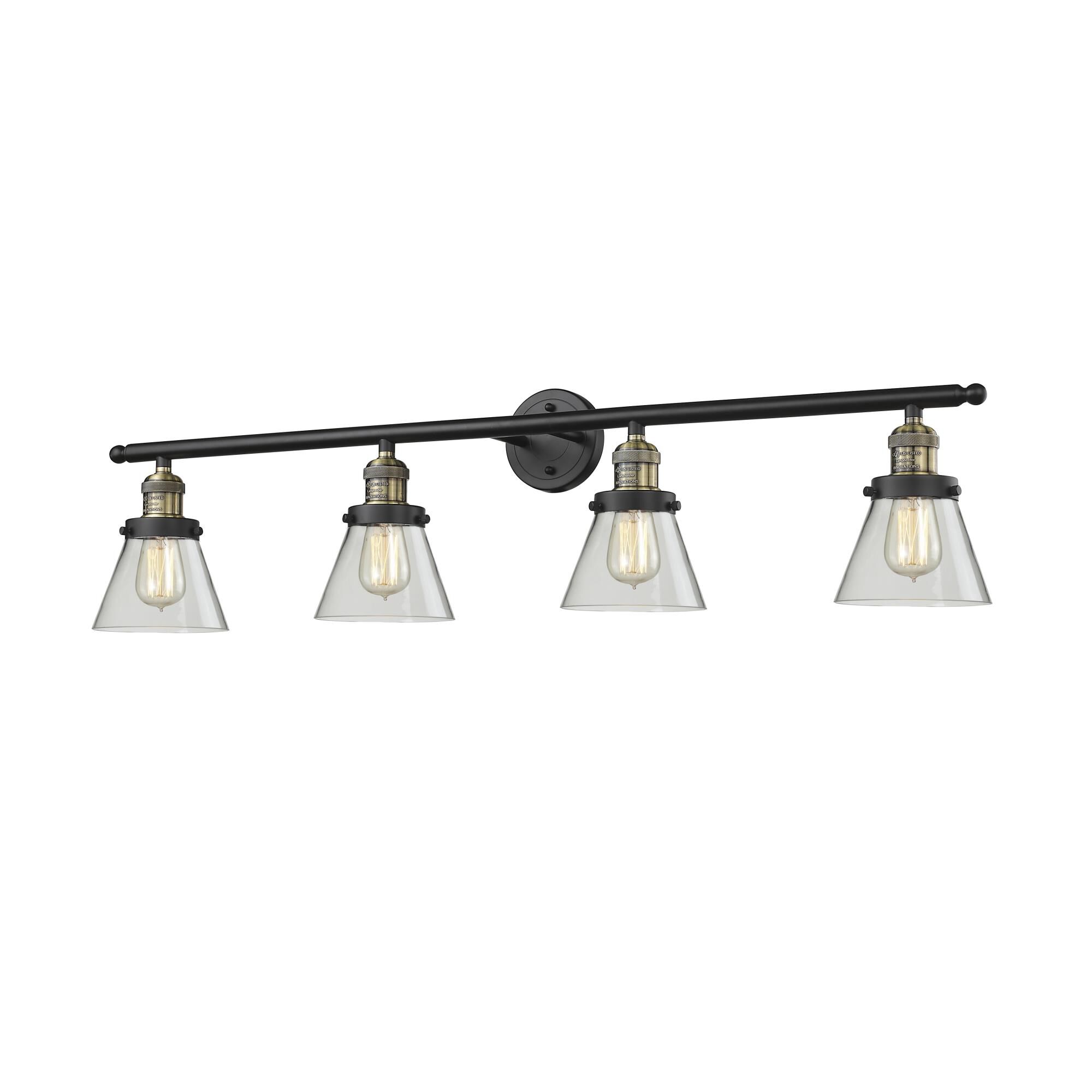 Bruno Marashlian Small Cone 42 Inch 4 Light Bath Vanity Light by Innovations Lighting