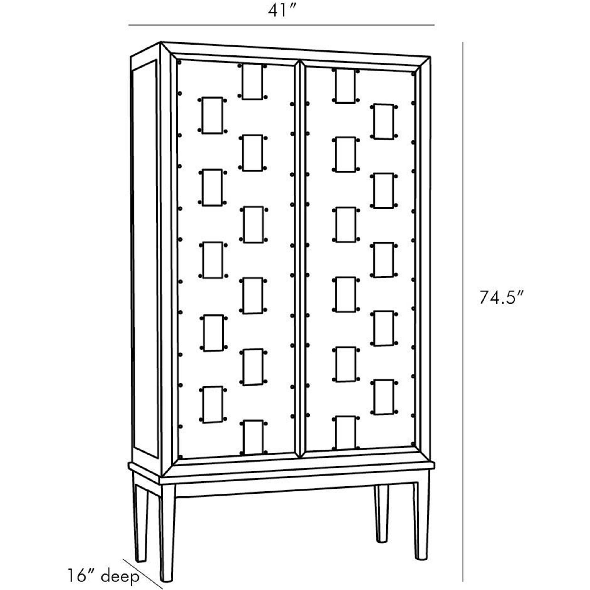 Frank Ponterio Salotto 75 Inch Storage Cabinet by Arteriors Home