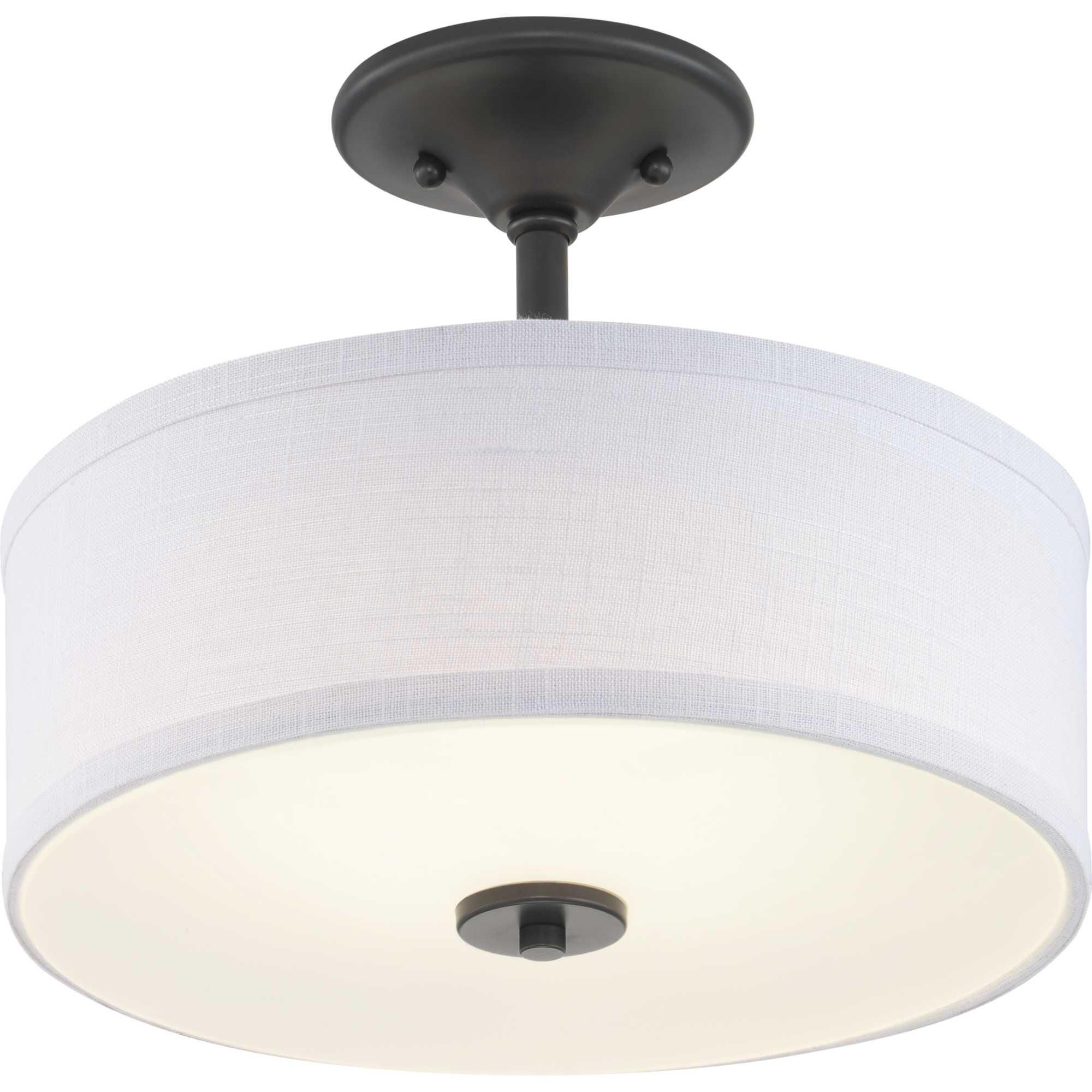 Inspire 13 Inch 1 Light LED Semi Flush Mount by Progress Lighting