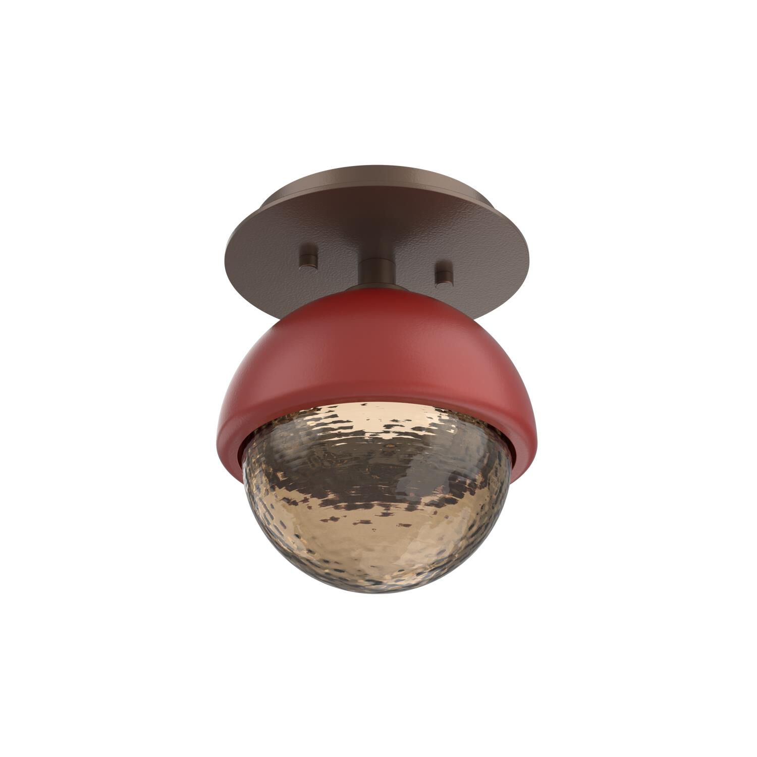 Shown in Burnished Bronze finish and Bronze glass and Cinnamon Red accent