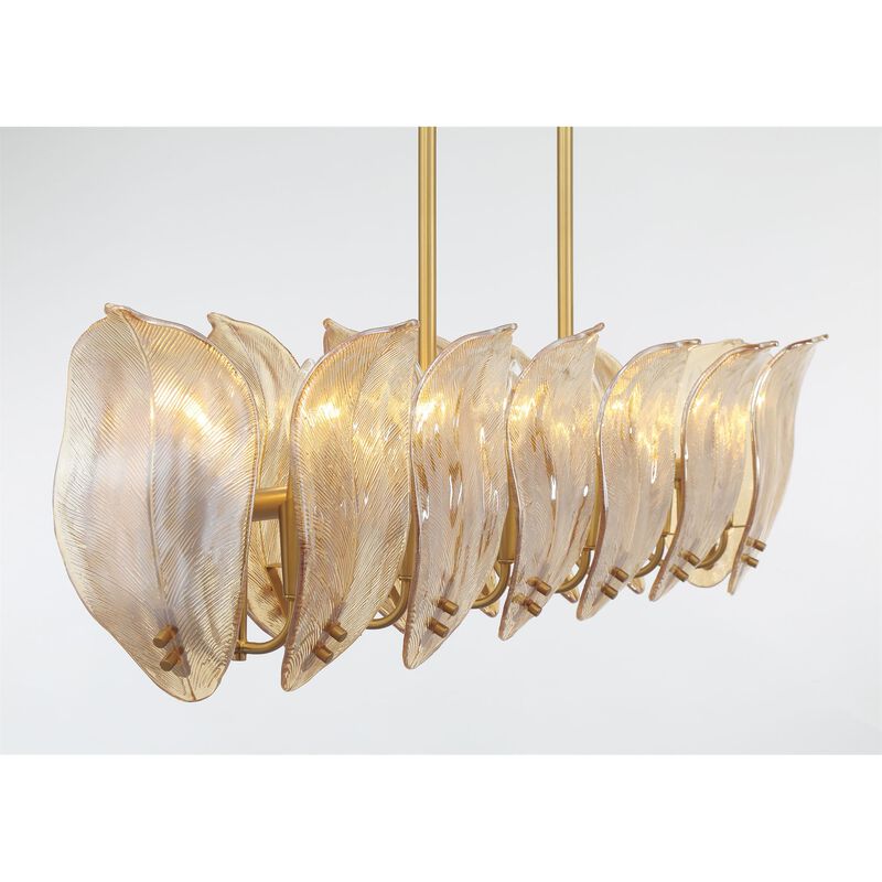 Orchid Medium Linear Chandelier by Metropolitan Lighting