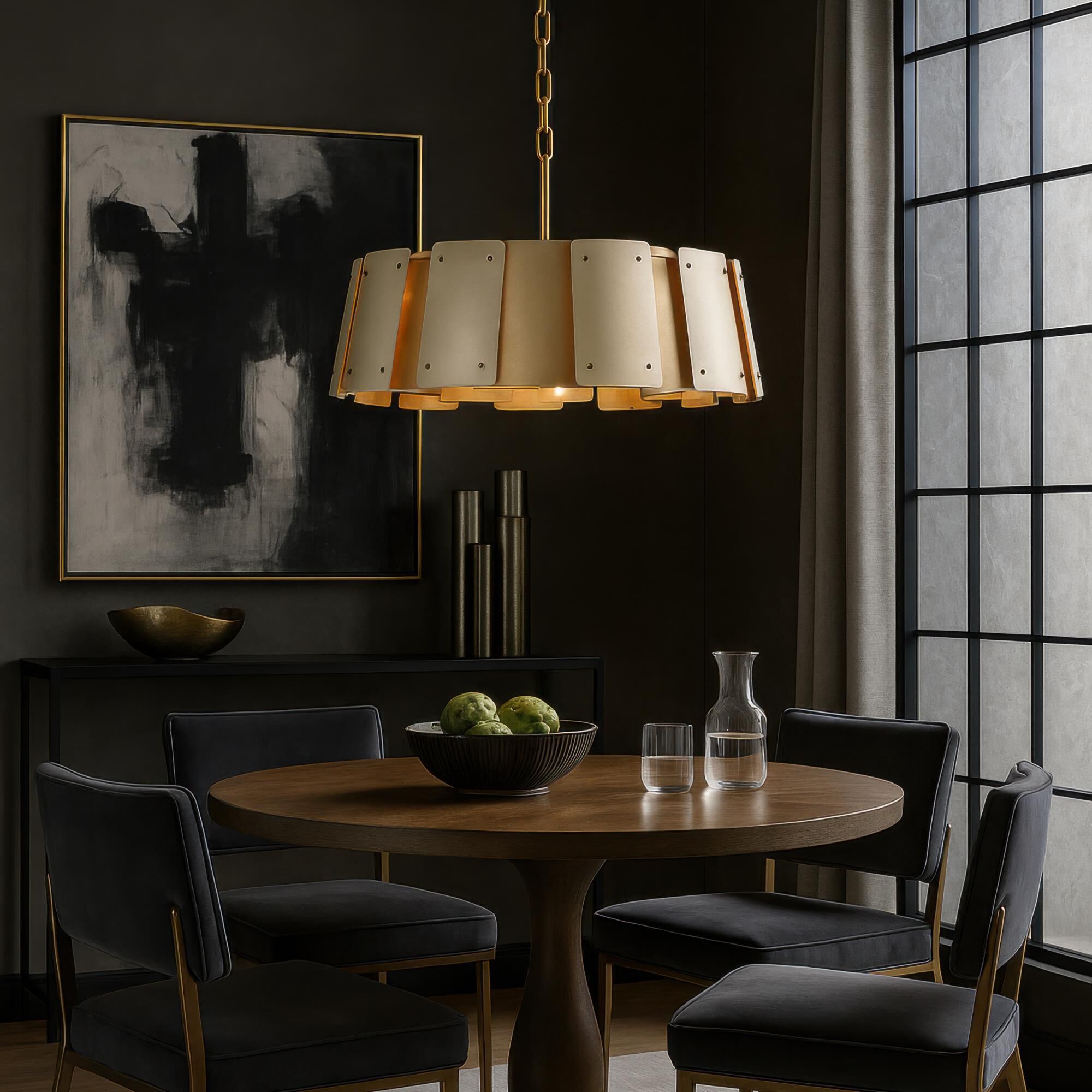 Shown in Gold and Brass finish and Gold shade