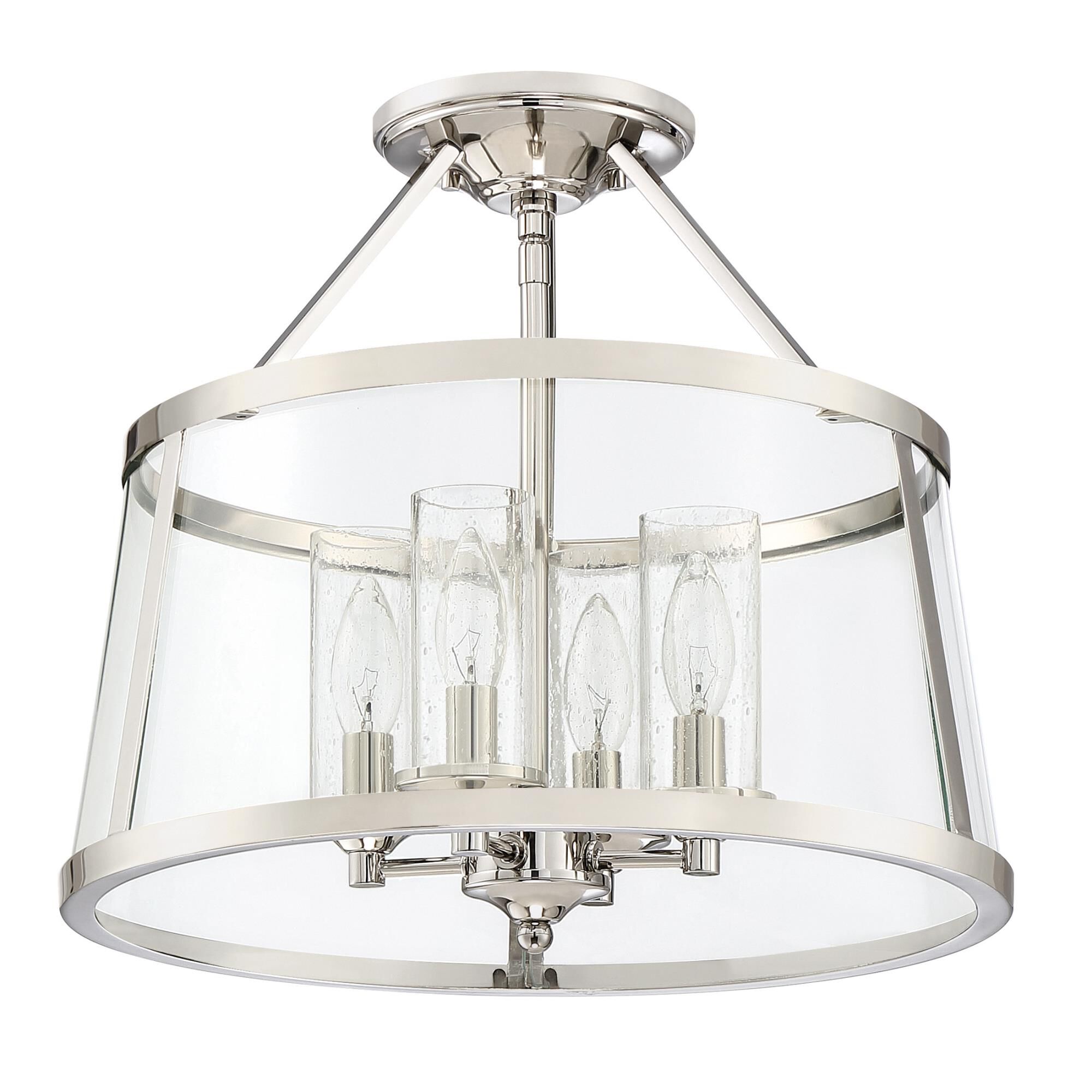Barlow 16 Inch 4 Light Semi Flush Mount by Quoizel