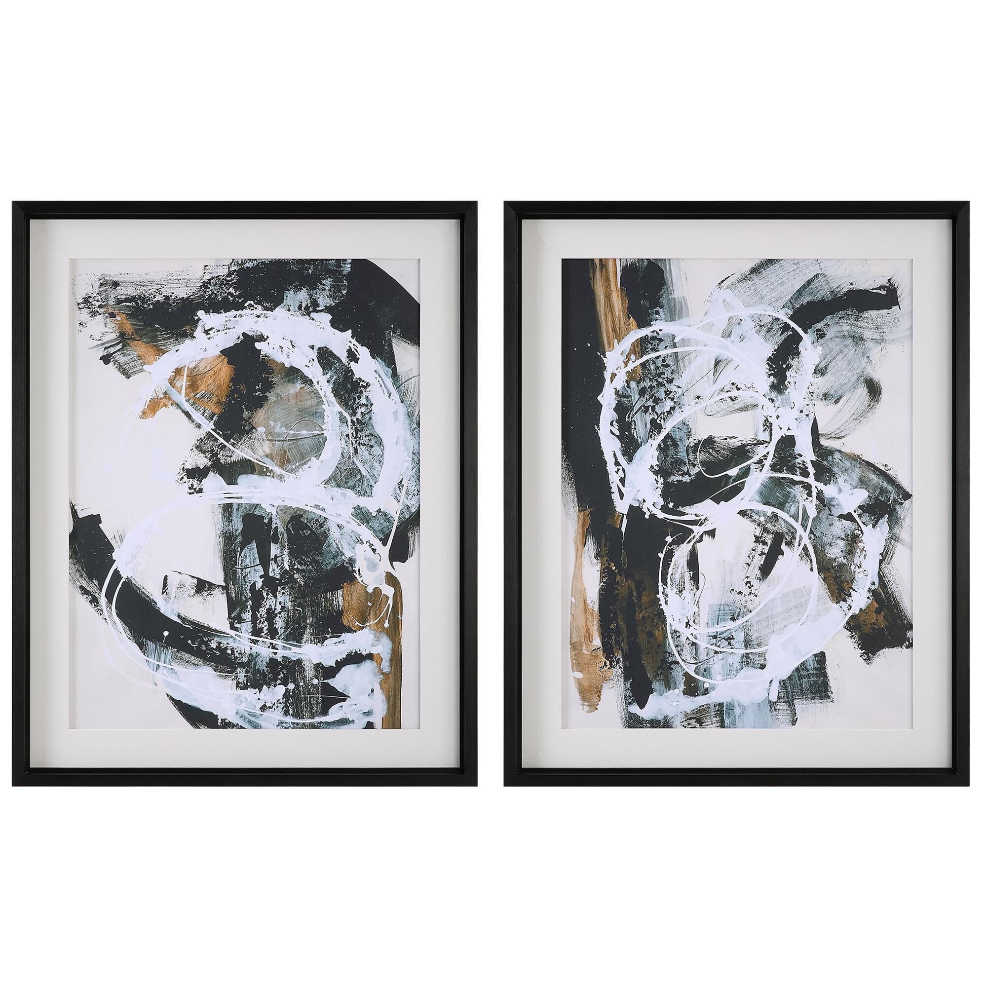 Uttermost Winterland Abstract Prints, Set/2 Print by Uttermost