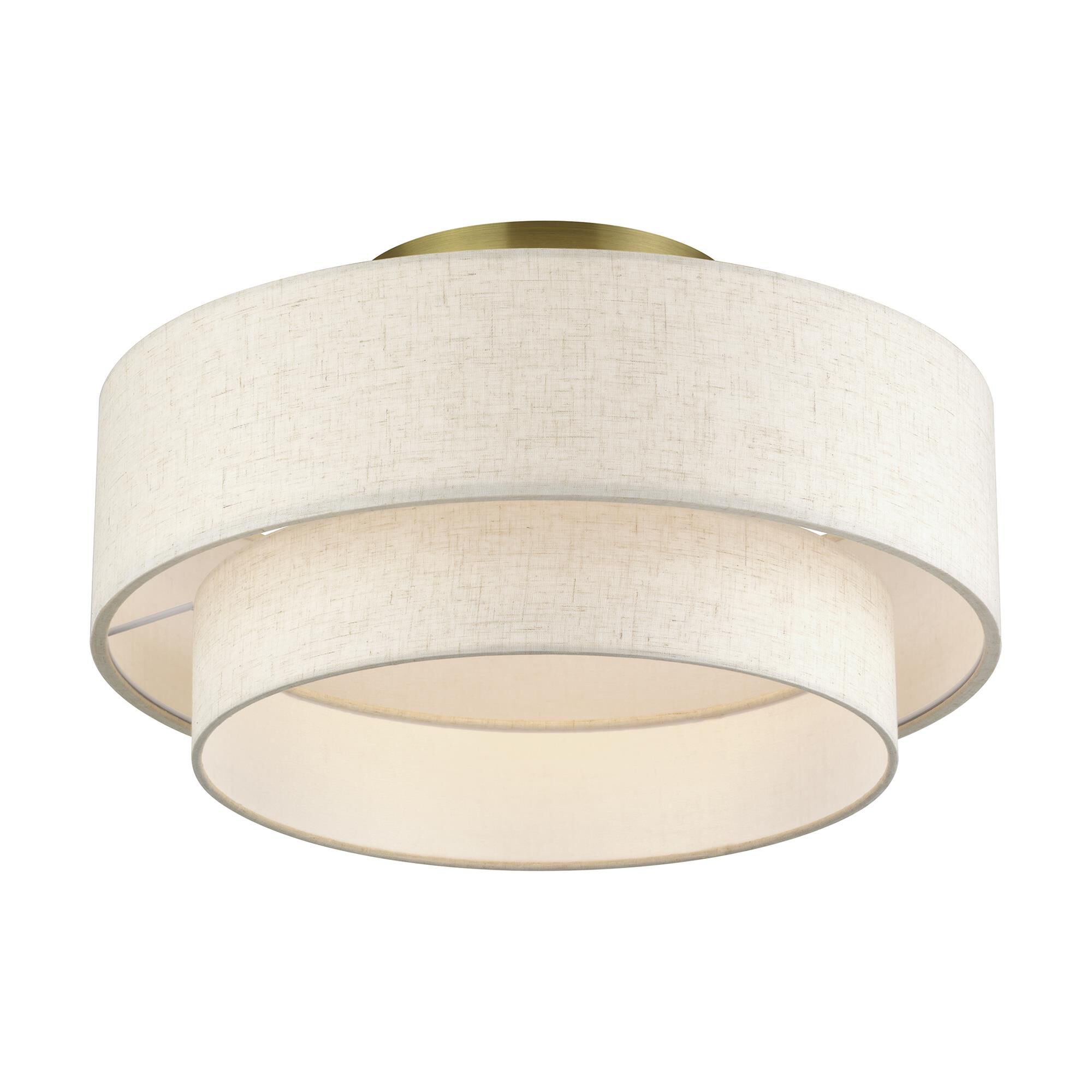 Manorwood 18 Inch Semi Flush Mount by Livex Lighting