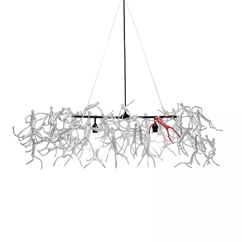 Little People Medium Linear Chandelier by Kenneth Cobonpue