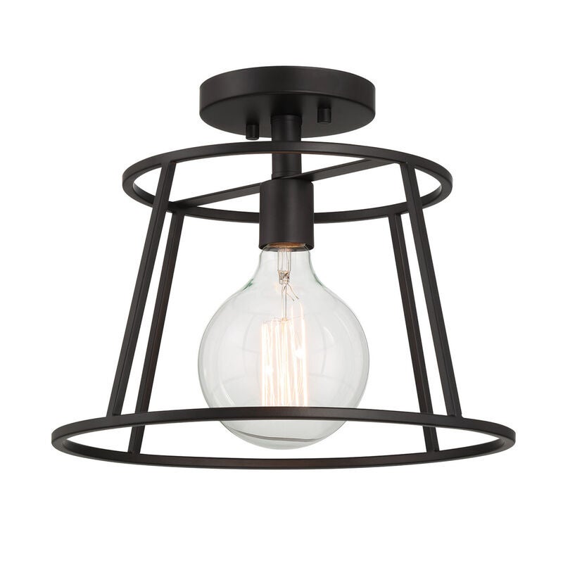 13 Inch Semi Flush Mount by Meridian Lighting