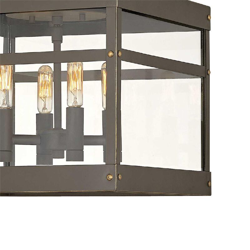 Porter 12 Inch 4 Light Outdoor Flush Mount by Hinkley