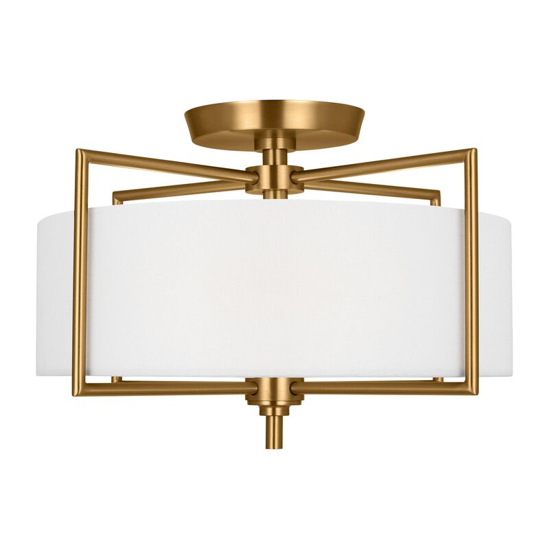 Perno 15 Inch 2 Light Semi Flush Mount by Visual Comfort Studio