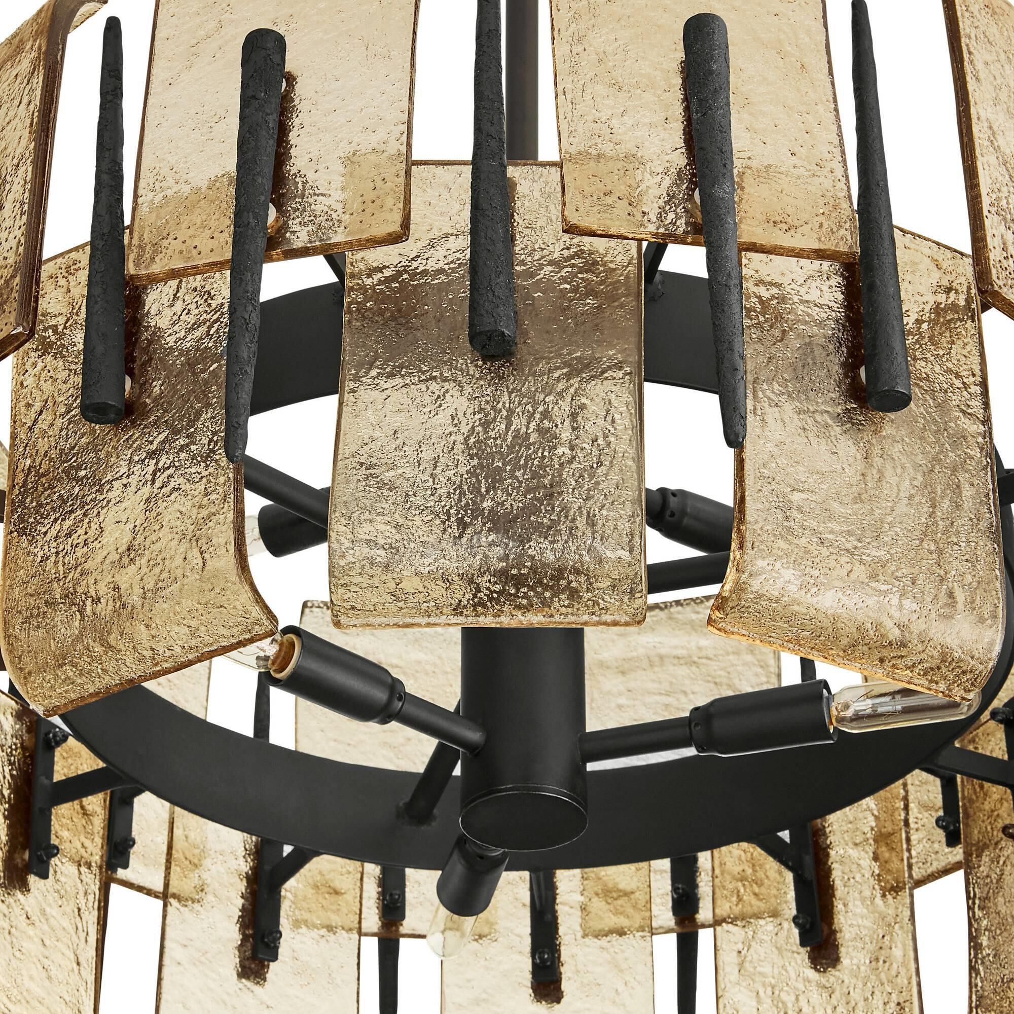 Shown in Smoke and Blackened Iron finish