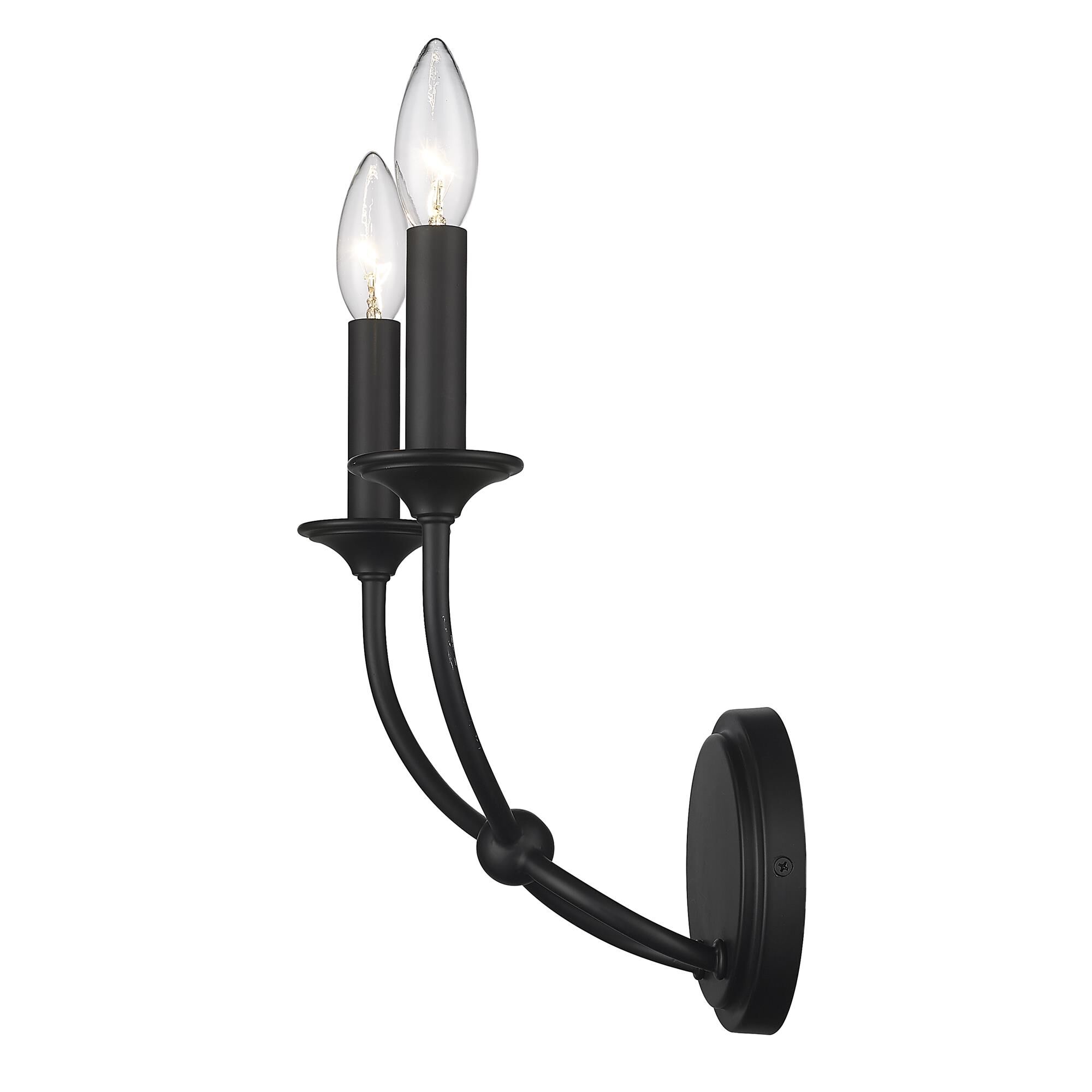 Shown in Matte Black finish and Steel shade