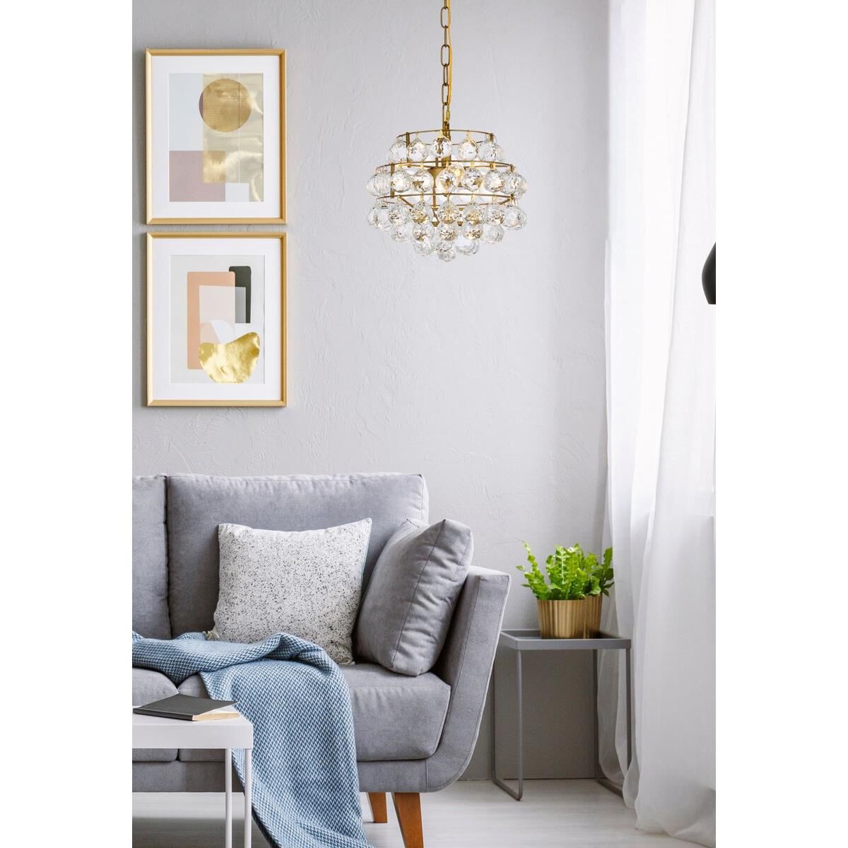 Savannah 12 Inch Mini Pendant by Elegant Lighting