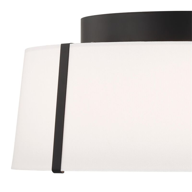 Fulton 18 Inch 3 Light Semi Flush Mount by Crystorama