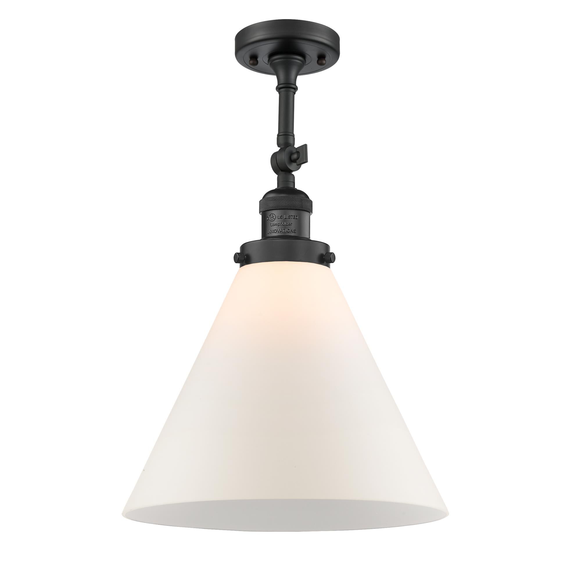 Bruno Marashlian Cone 12 Inch 1 Light Semi Flush Mount by Innovations Lighting