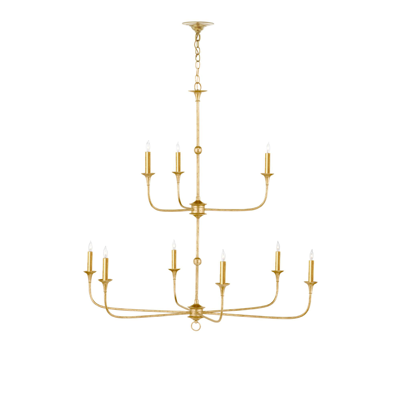 Nottaway Large Chandelier by Currey & Company