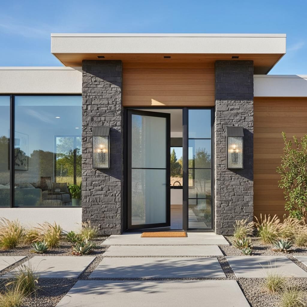 Shown in Black finish and Clear Rain ware glass