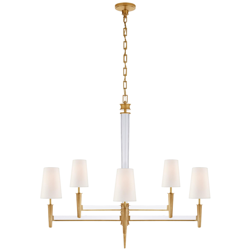 Thomas O'Brien Lyra 42 Inch 8 Light Chandelier by Visual Comfort Signature Collection