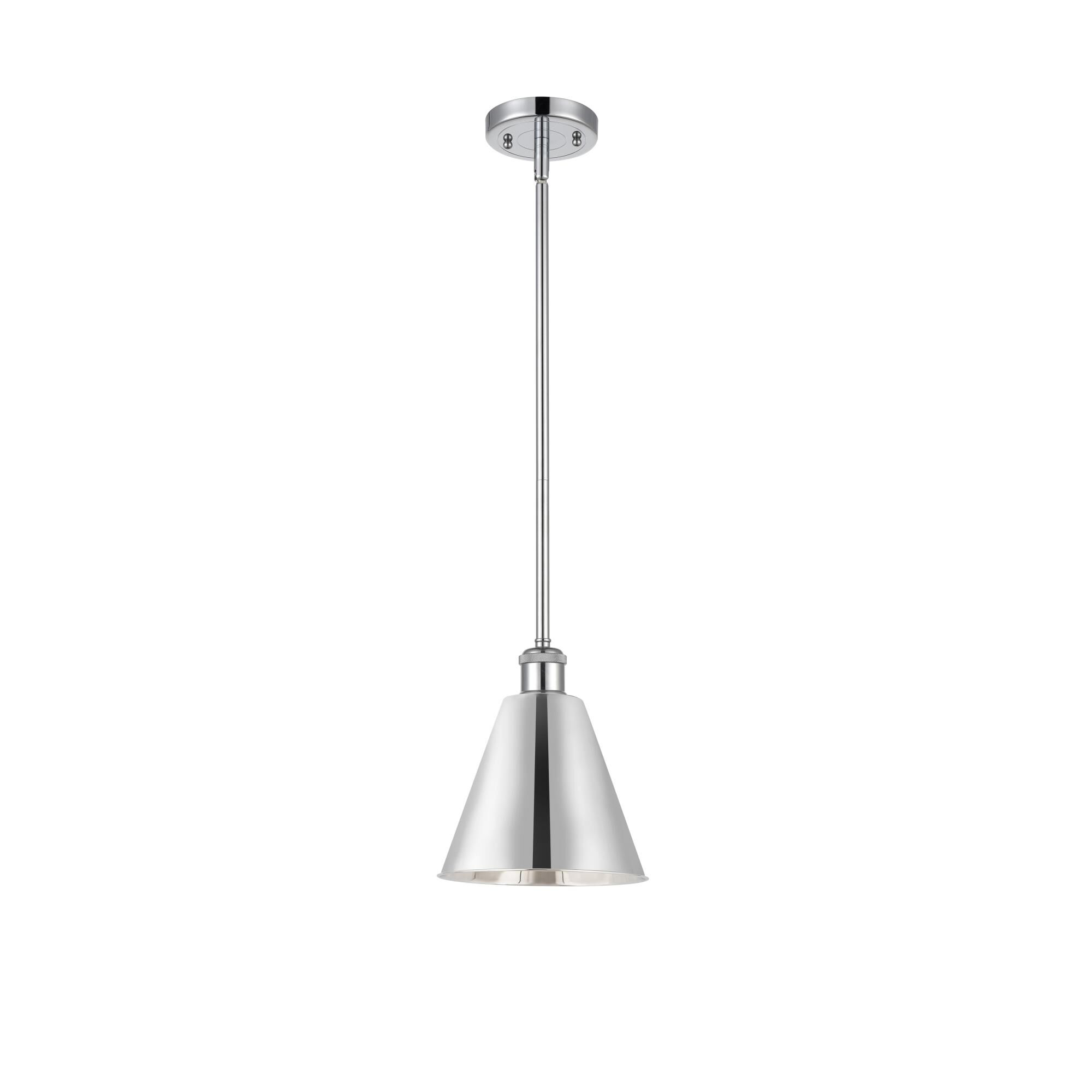 Shown in Polished Chrome finish and Polished Chrome Ballston Cone shade