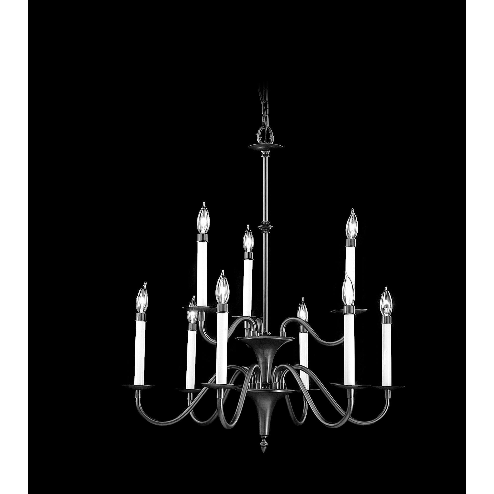 Jamestown 28 Inch 9 Light Chandelier by Framburg