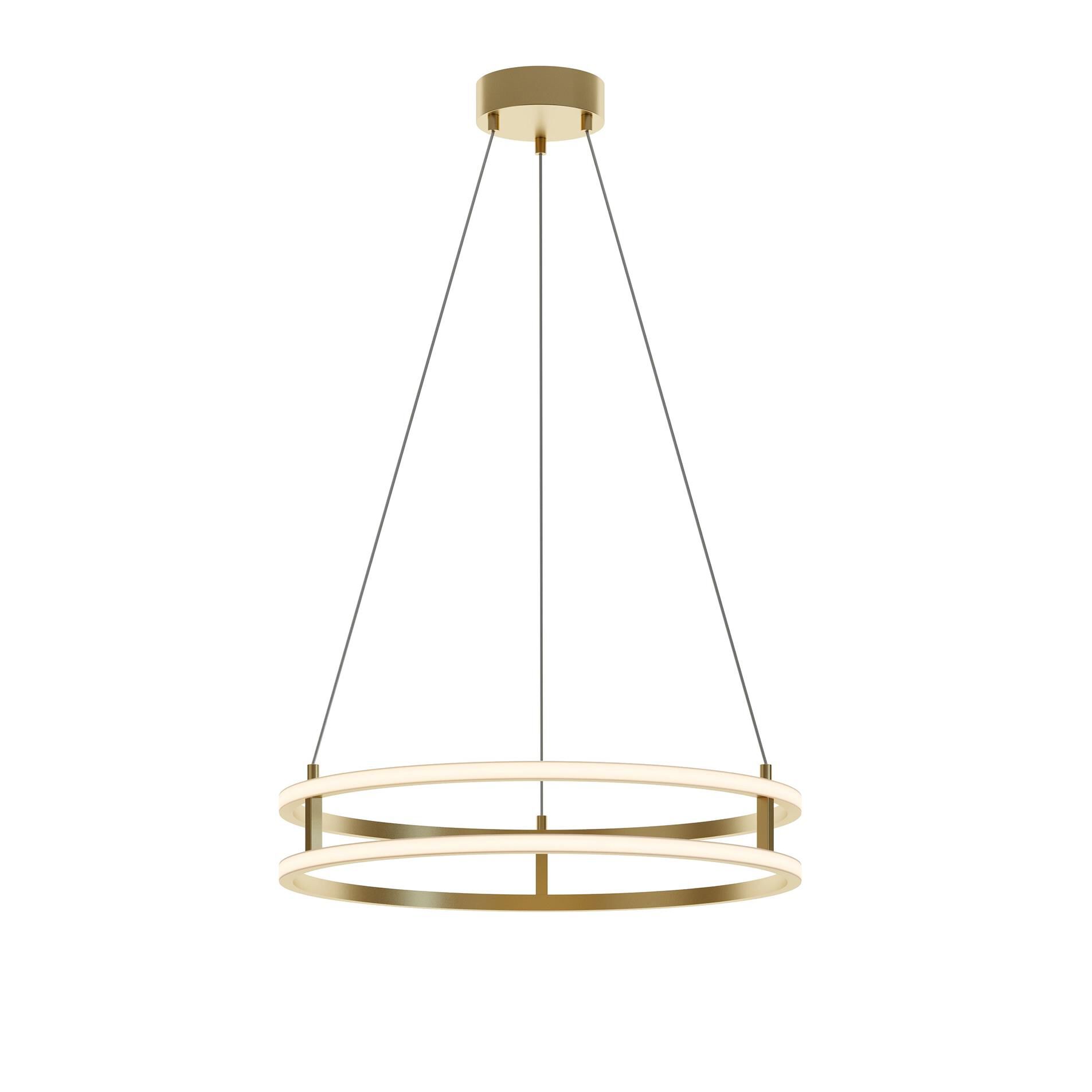 Shown in Gold finish and White Acrylic shade