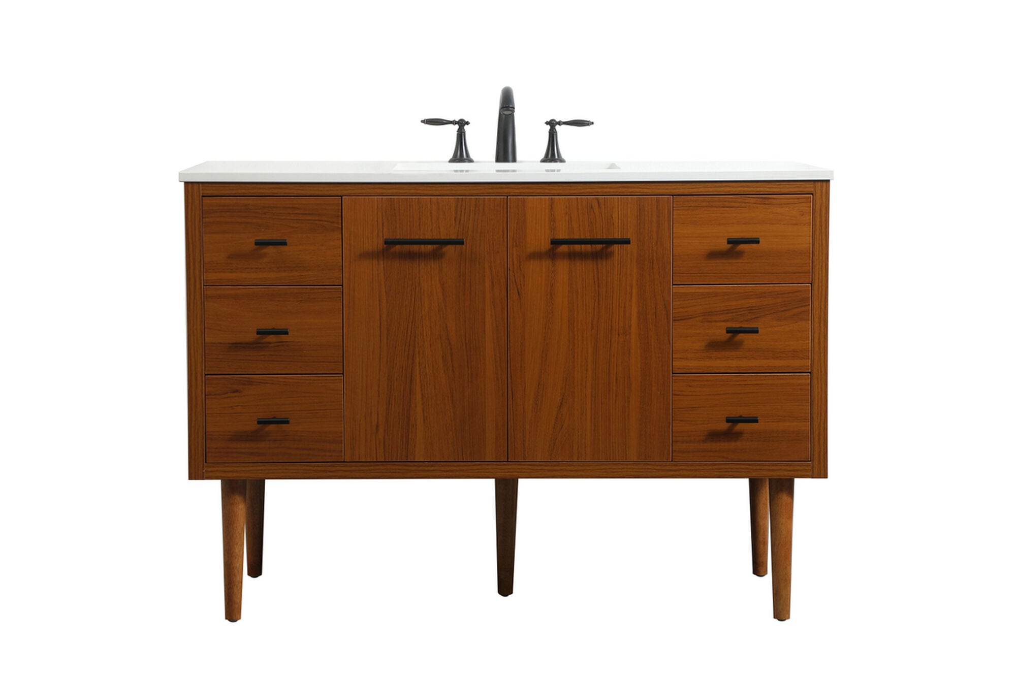 Shown in Teak finish