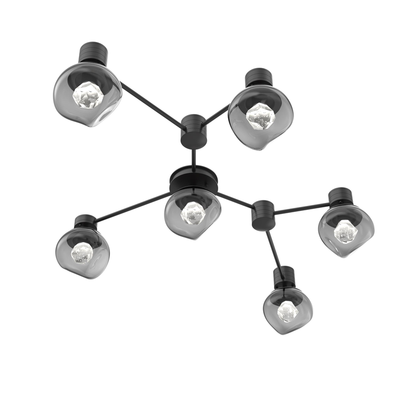 Levi Wilson Luna 37 Inch Semi Flush Mount by Hammerton Studio