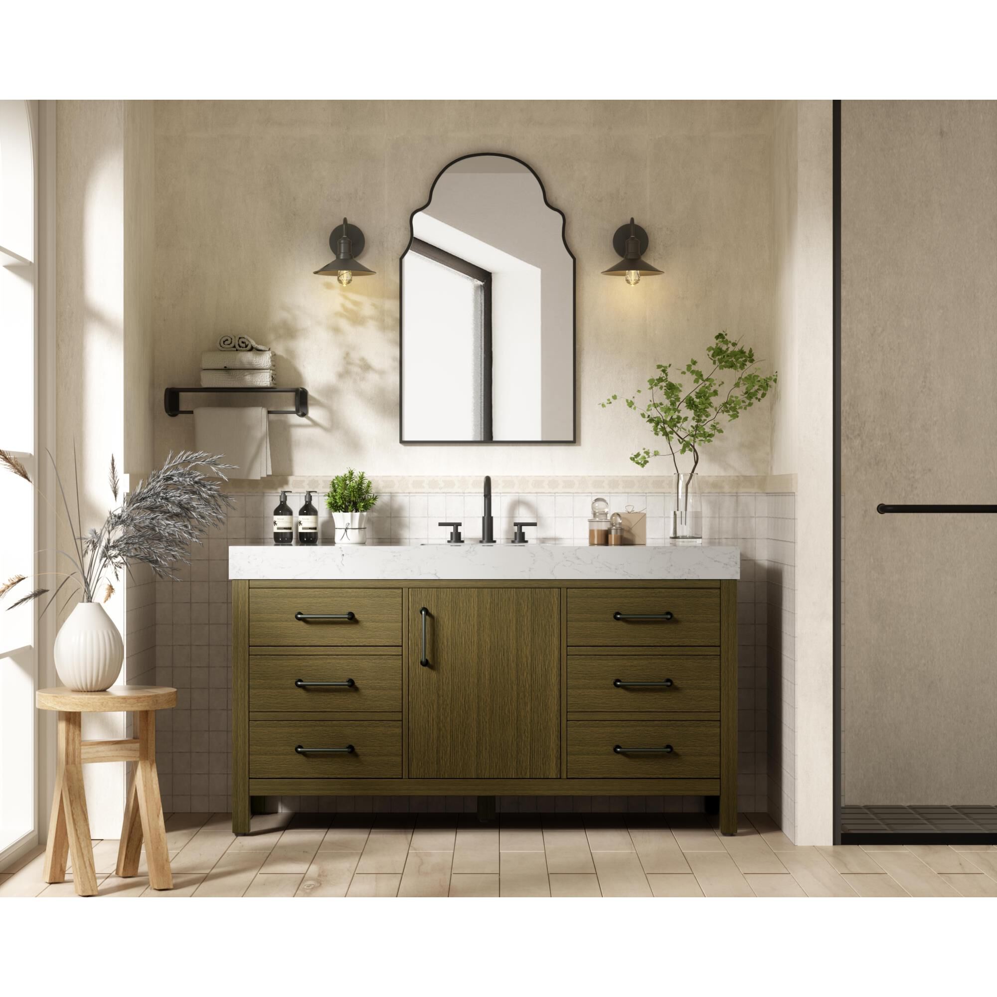 Nathan 60 Inch Bath Vanity by Elegant Dcor