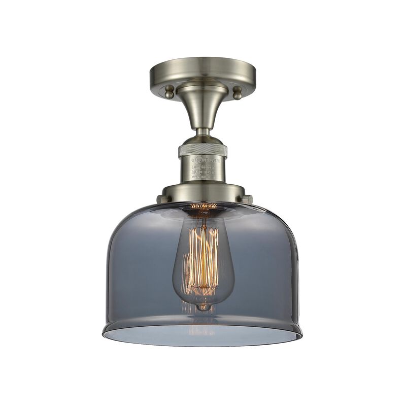 Bruno Marashlian Large Bell 8 Inch 1 Light Semi Flush Mount by Innovations Lighting