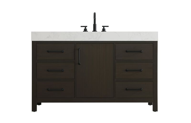 Nathan 54 Inch Bath Vanity by Elegant Dcor