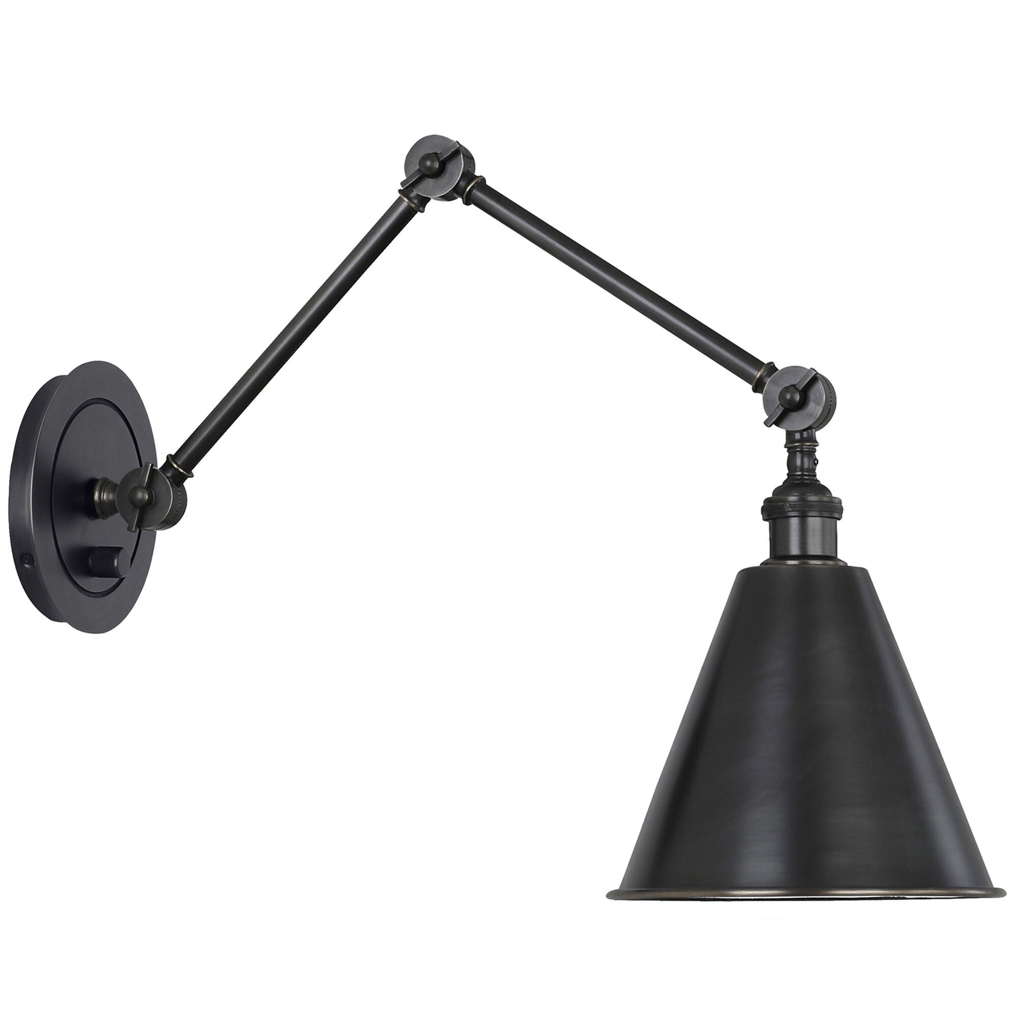 Shown in Deep Patina Bronze finish and Metal shade