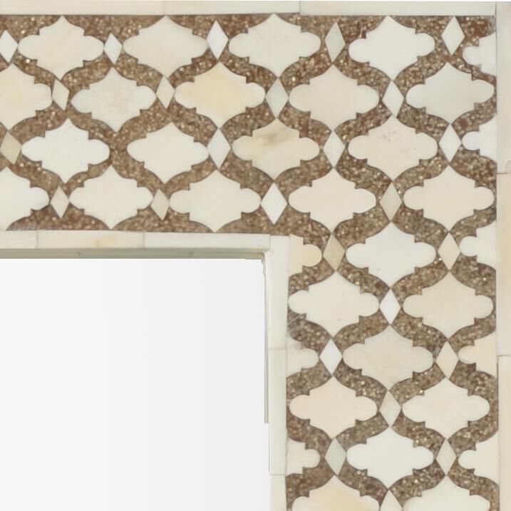 Shown in White And Black Bone Inlay finish