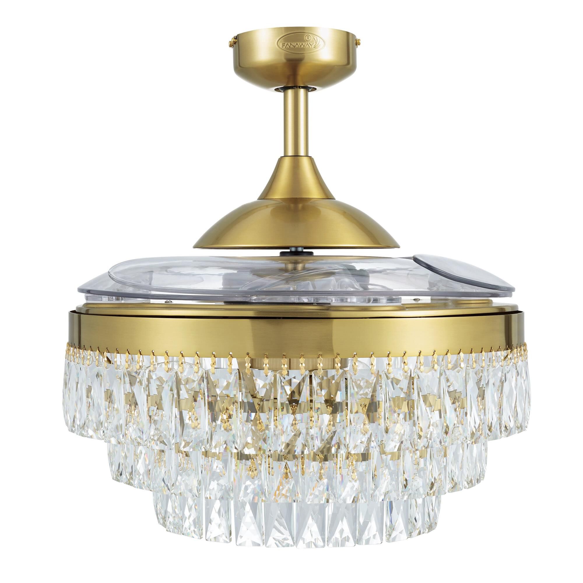 Veil Chandelier Ceiling Fan by Beacon Lighting