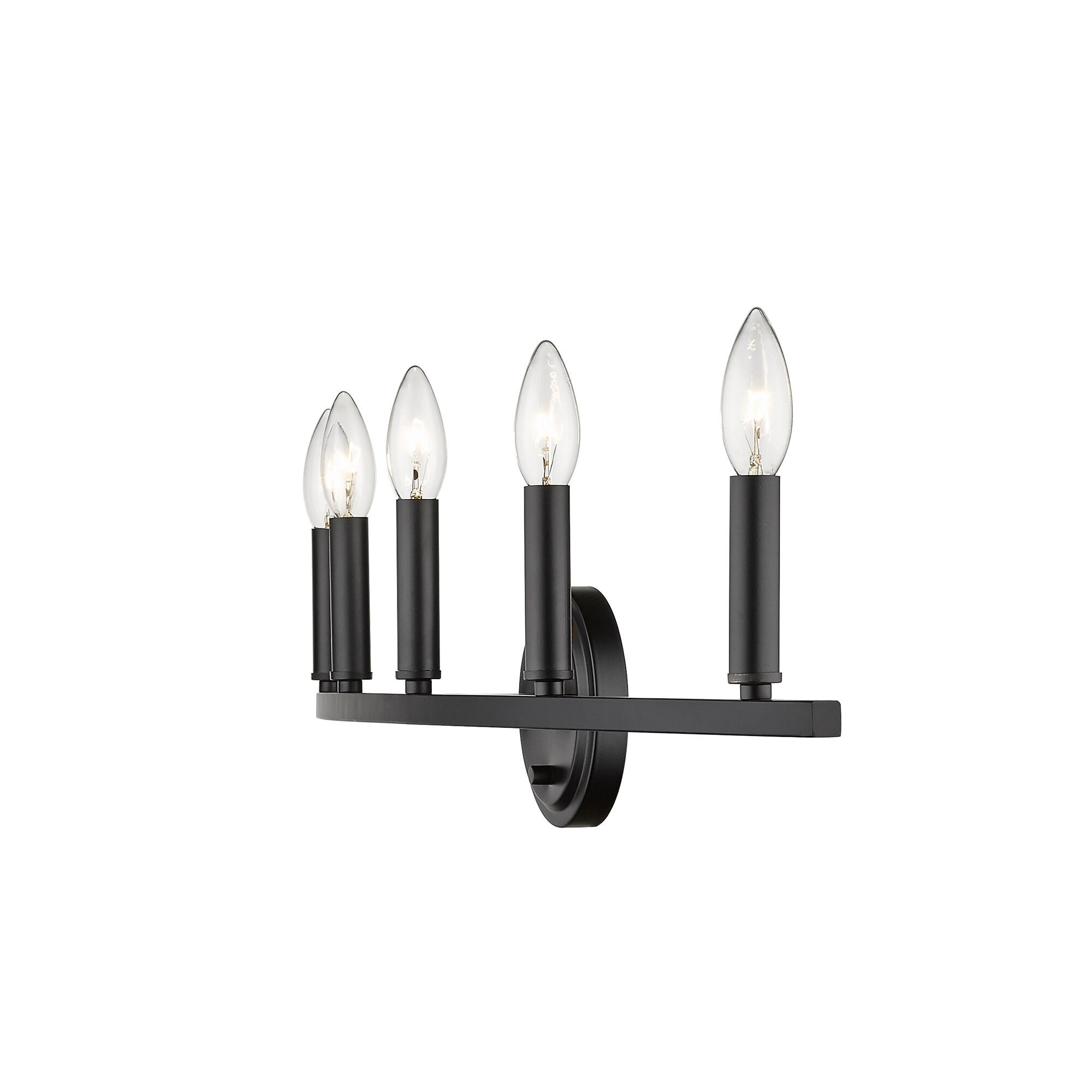 Shown in Matte Black finish and -- glass and -- shade