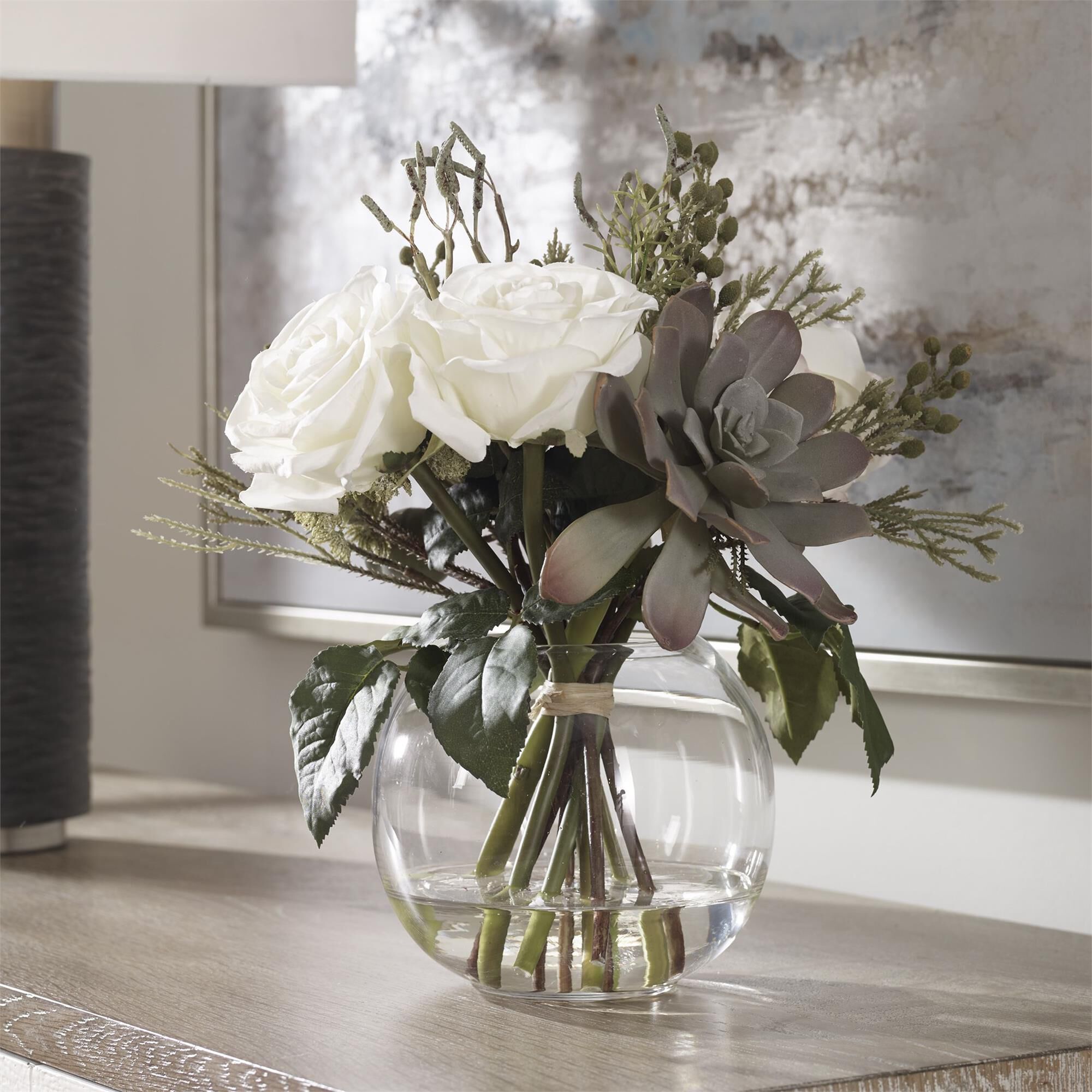 Uttermost Belmonte Floral Bouquet & Vase Vase-Urn by Uttermost