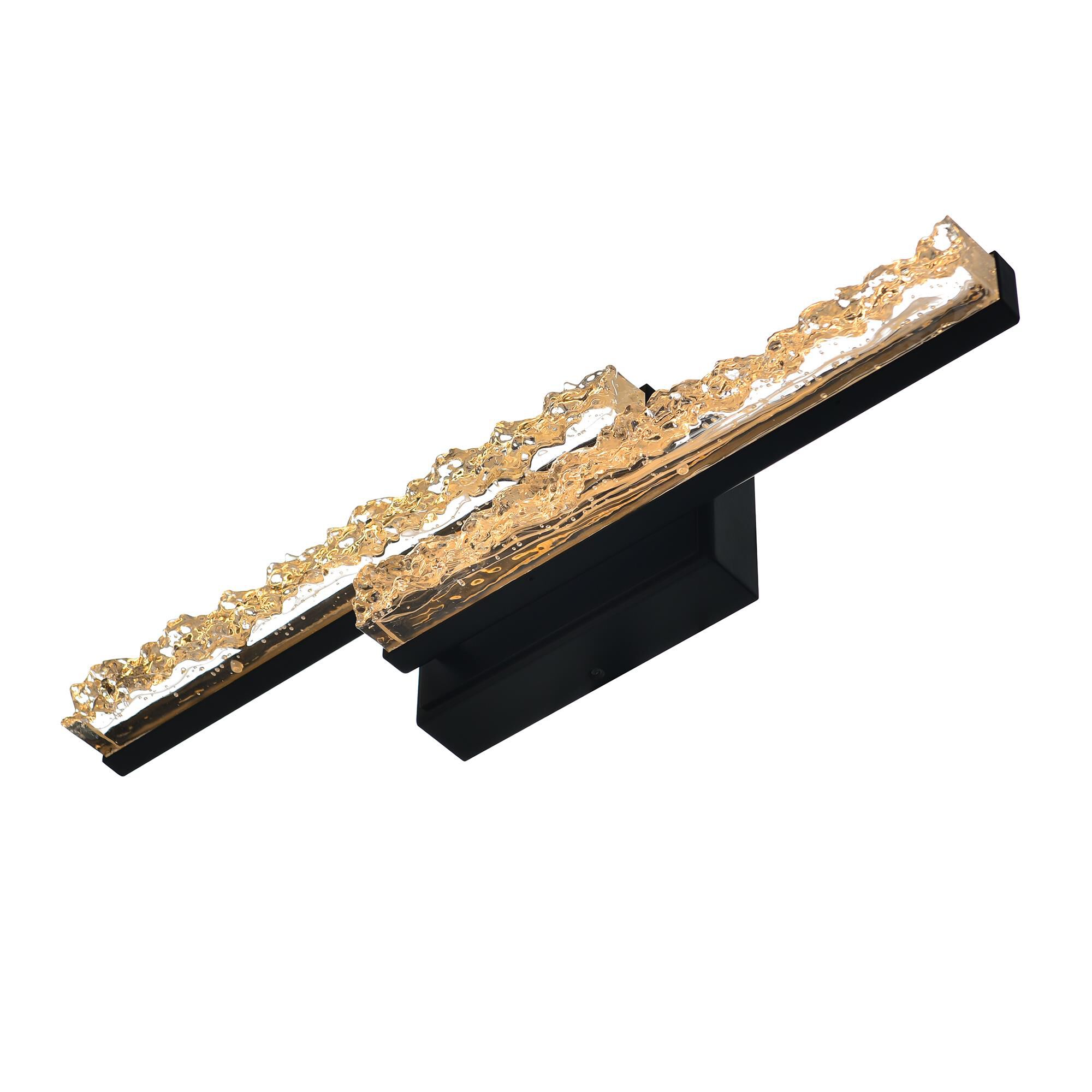 Shown in Black finish and Clear crystal