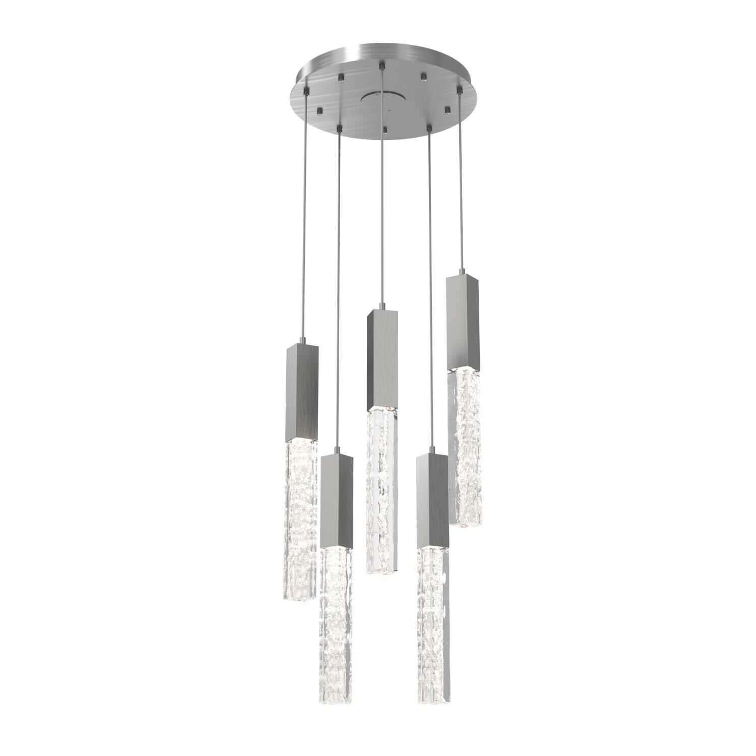 Glacier 16 Inch 5 Light LED Multi Light Pendant by Hammerton Studio