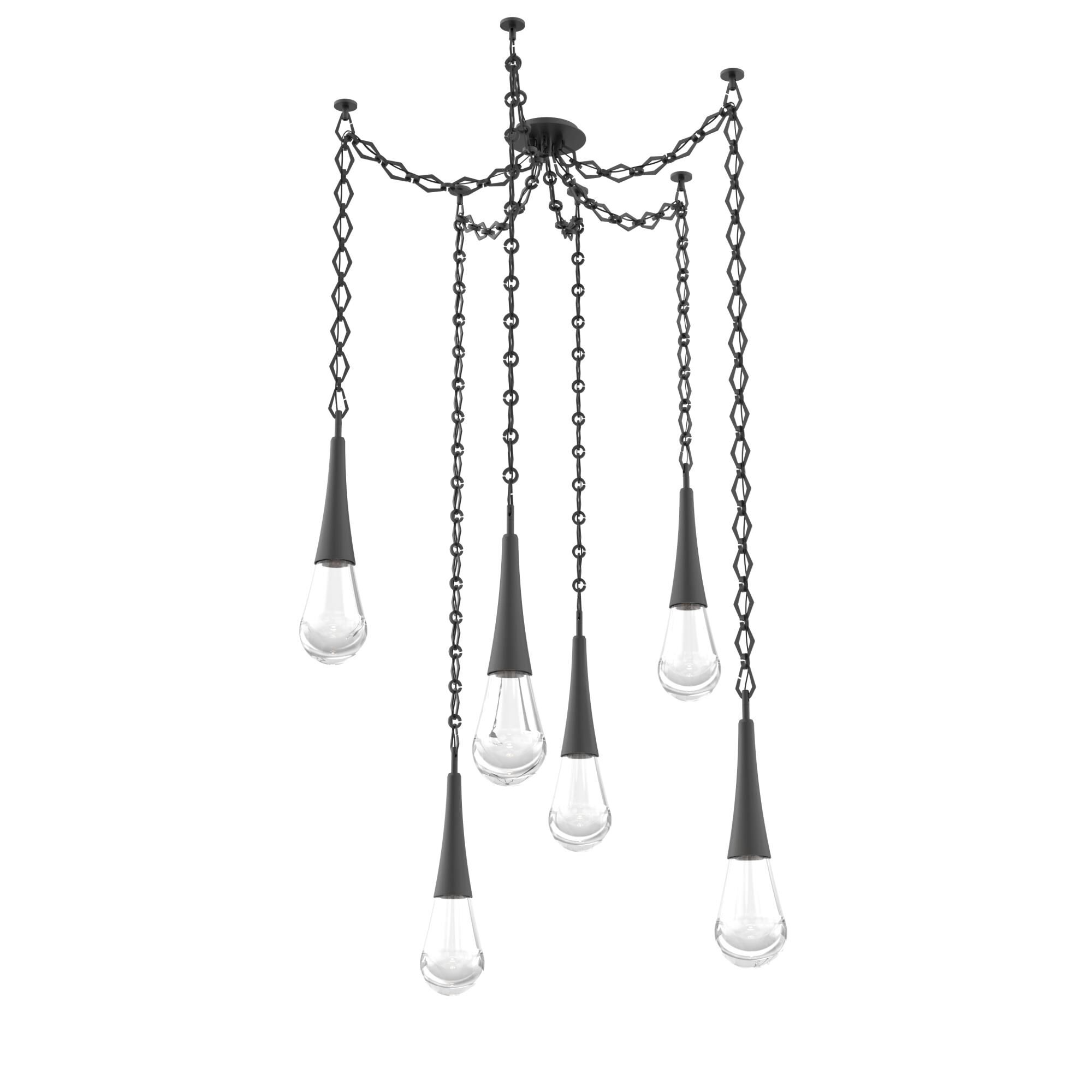 Levi Wilson Raindrop 14 Inch Multi Pendant Light by Hammerton Studio