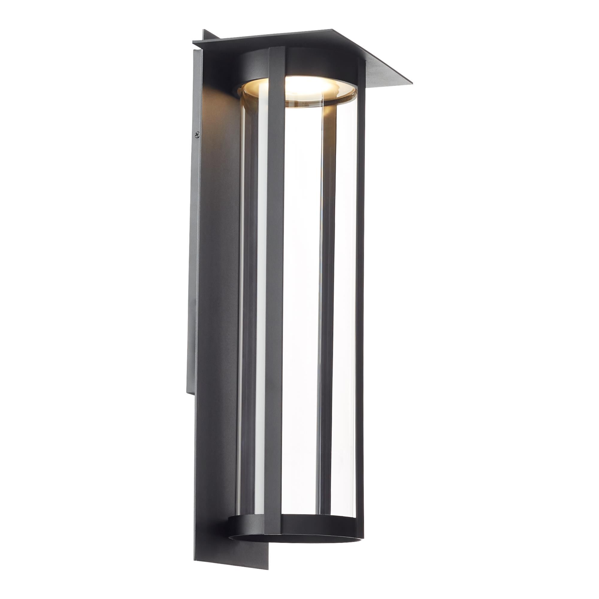 Shown in Textured Black finish and Clear glass