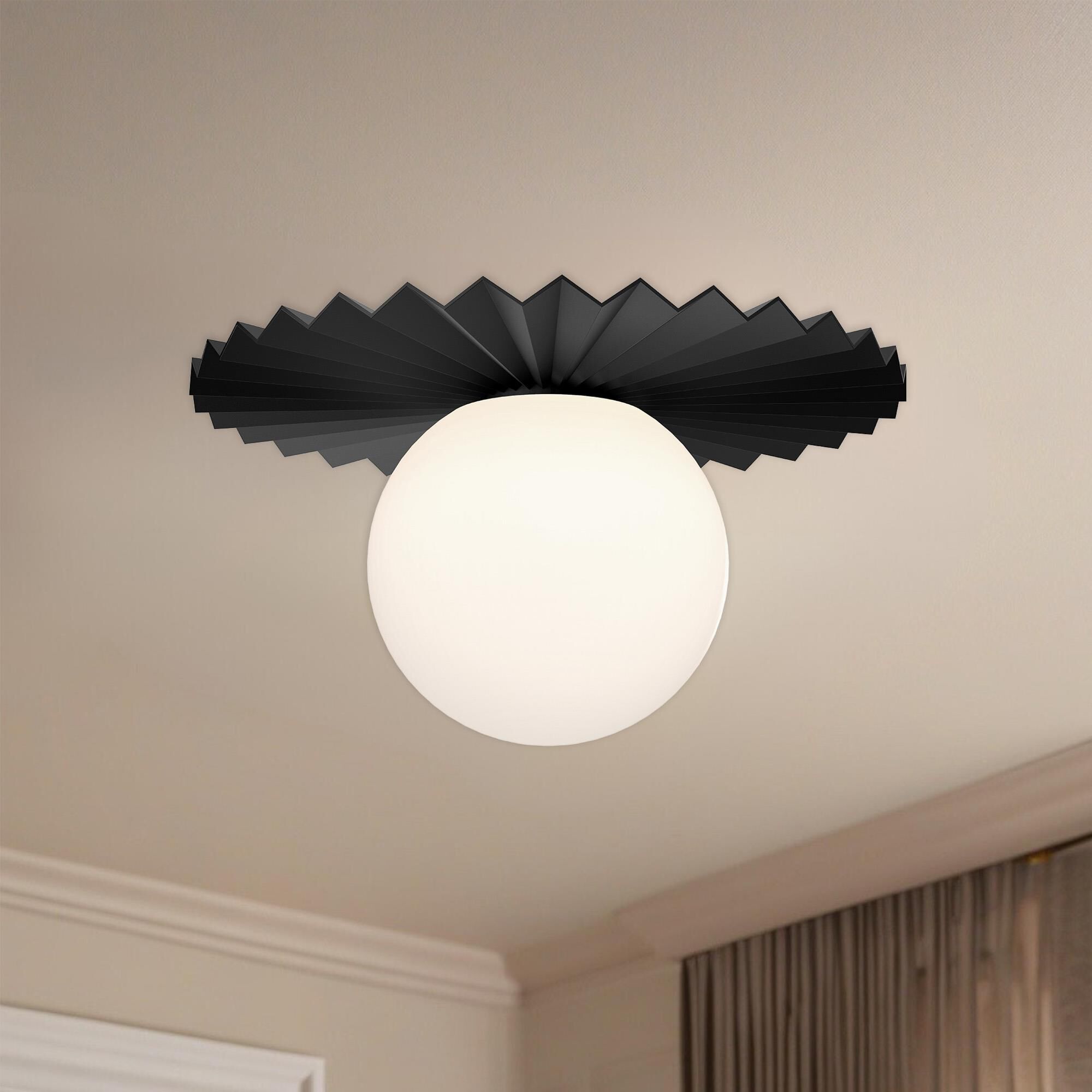 Plume 1 Light Flush Mount by Alora Mood