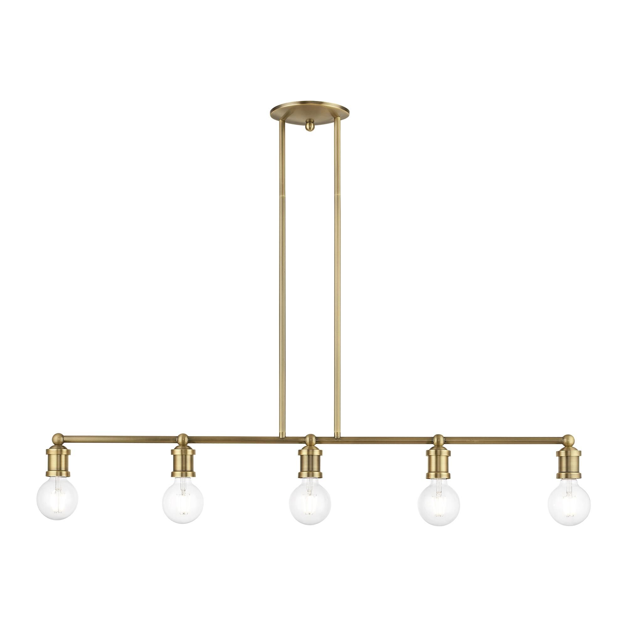 Lansdale 40 Inch 5 Light Linear Suspension Light by Livex Lighting