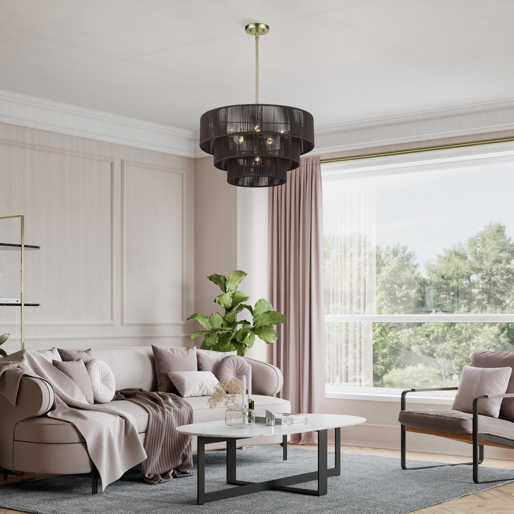 Acordia 23 Inch Large Pendant by Livex Lighting