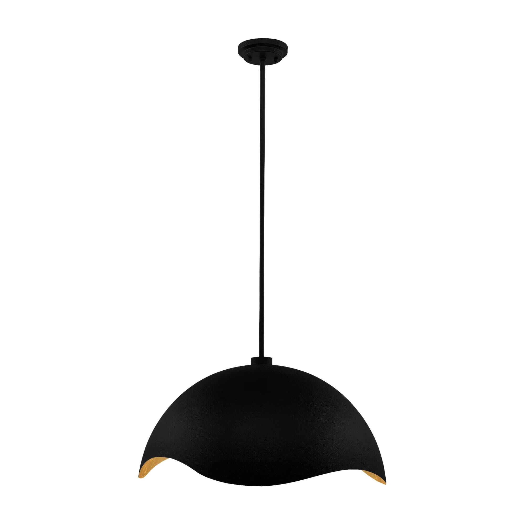 Shown in Textured Black with Gold Leaf Inside finish