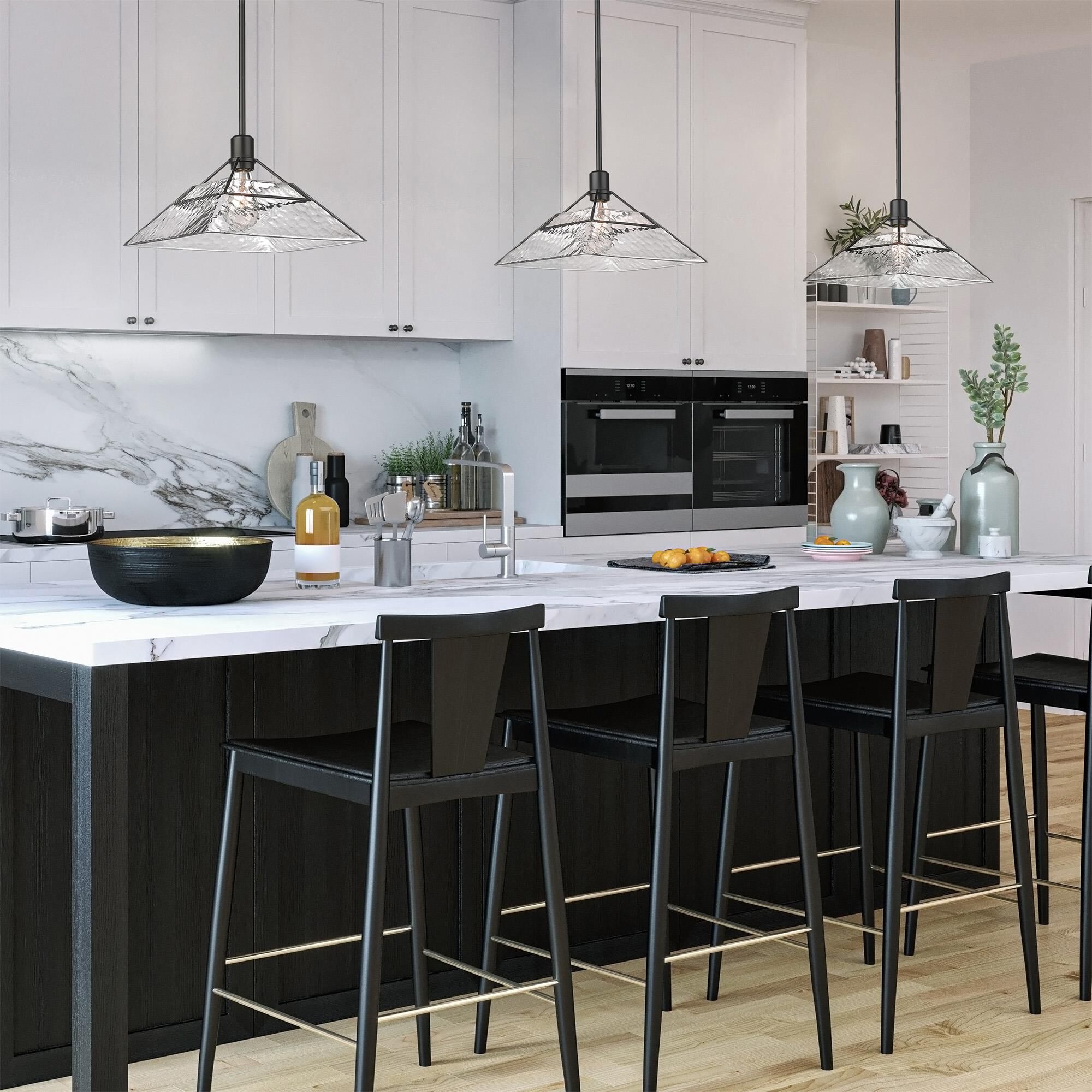 Shown in Matte Black finish and Water glass