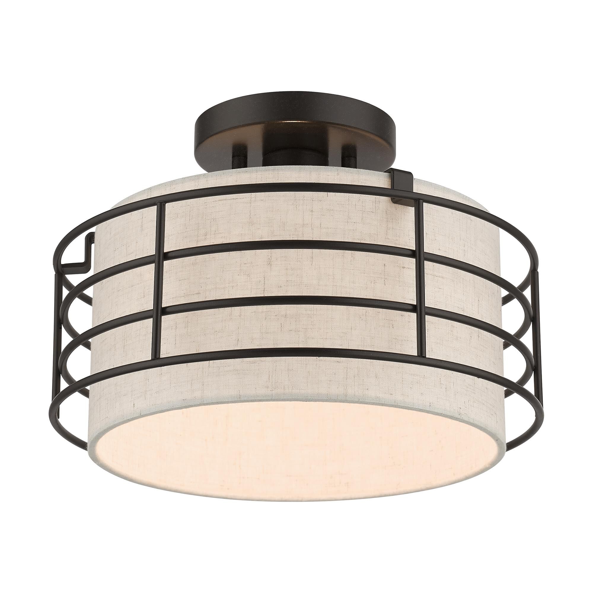 Blanchard 12 Inch 1 Light Semi Flush Mount by Livex Lighting