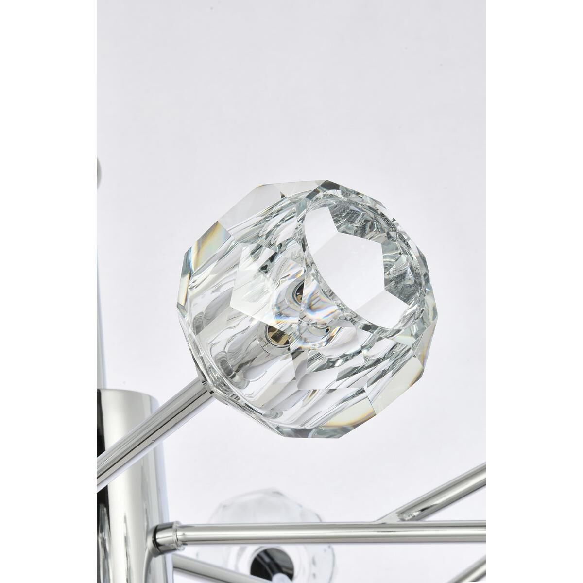 Shown in Chrome  finish and RC Clear crystal and Clear glass