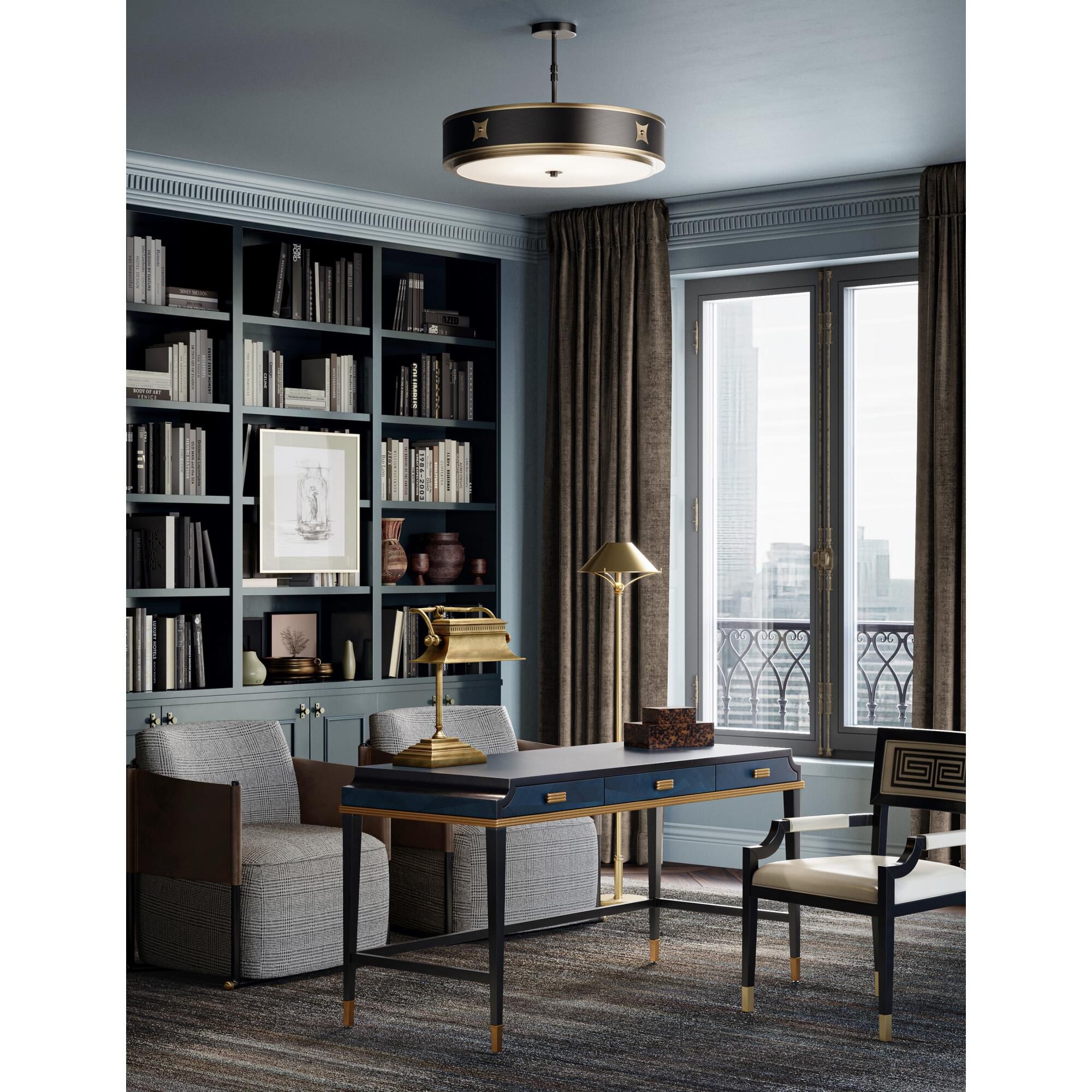 Bunny Williams Malvasia 19 Inch Desk Lamp by Currey and Company