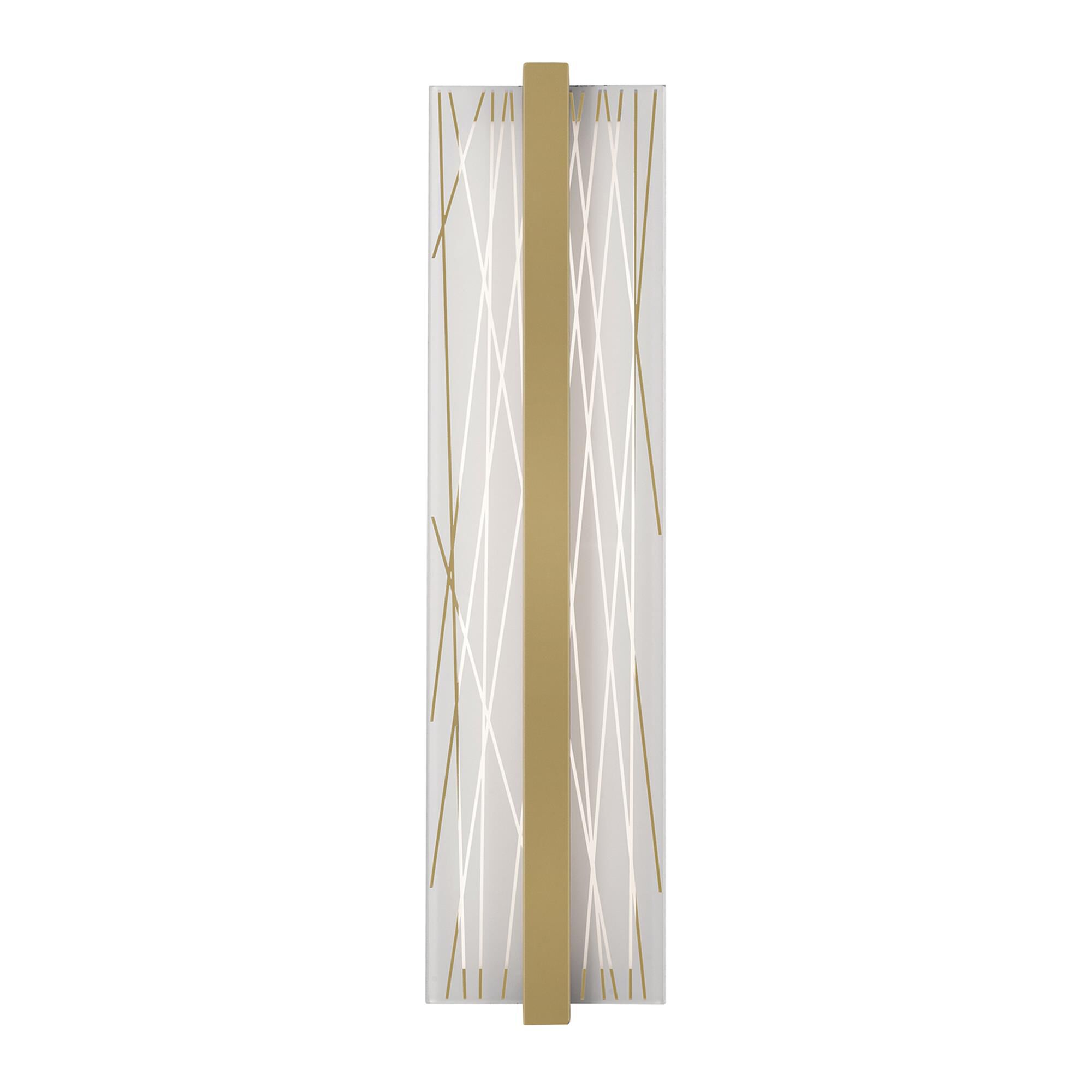 Shown in Light Antique Brass finish and Frosted Clear Acrylic glass