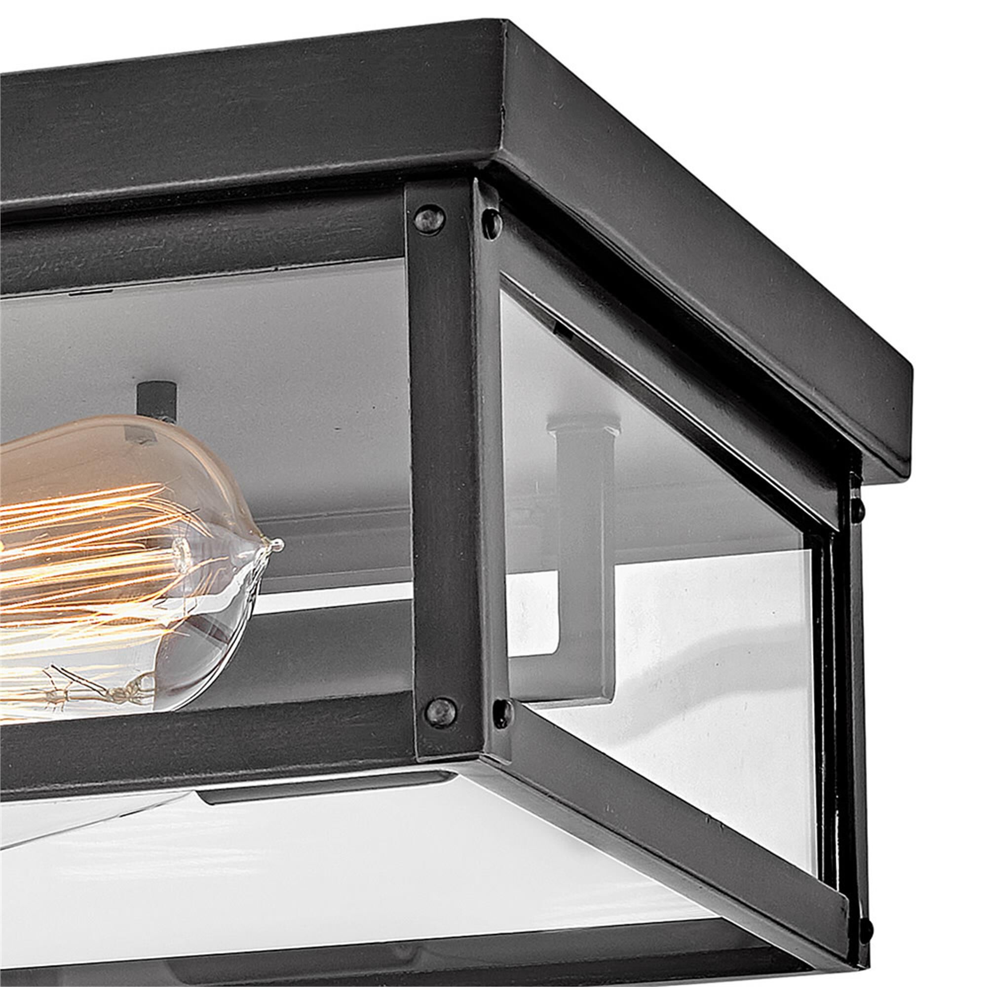 Beckham 12 Inch 2 Light Outdoor Flush Mount,